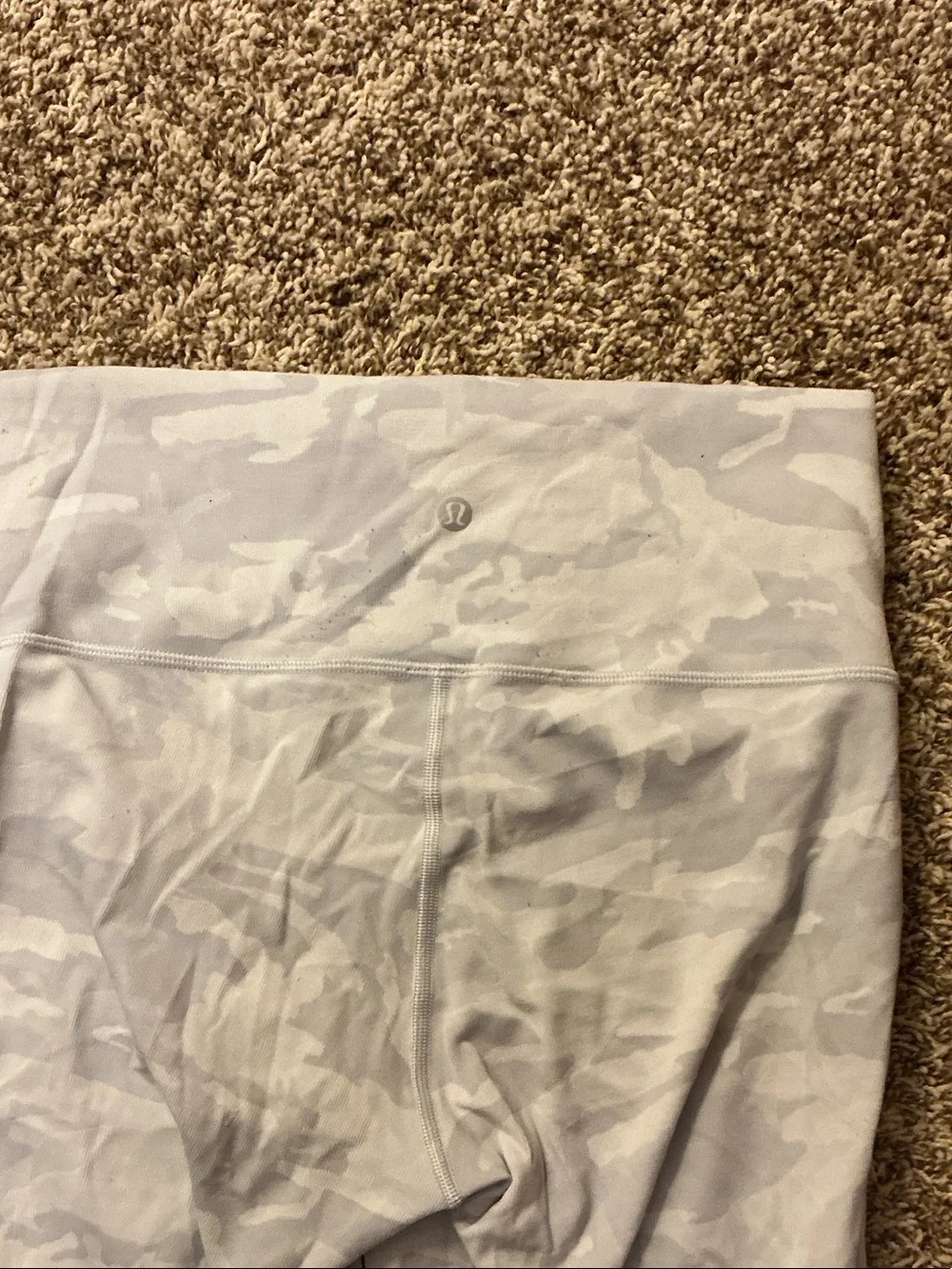 lululemon athletica White/Light Gray Camo High-Waist Leggings